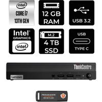 Lenovo ThinkCentre M70Q Gen 4 12E30015TRP310 Dahili Intel UHD Graphics 770 Intel Core i7 13700T 12 GB 4 TB FreeDos Mini Pc + Per4 USB Flash Bellek