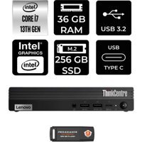 Lenovo ThinkCentre M70Q Gen 4 12E30015TRP331 Dahili Intel UHD Graphics 770 Intel Core i7 13700T 36 GB 256 GB FreeDos Mini Pc + Per4 USB Flash Bellek