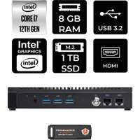 Asus PL64 PL64P303 Dahili Intel Iris Xe Graphics Intel Core i7 1255U 8 GB 1 TB FreeDos Mini Pc + Per4 USB Flash Bellek