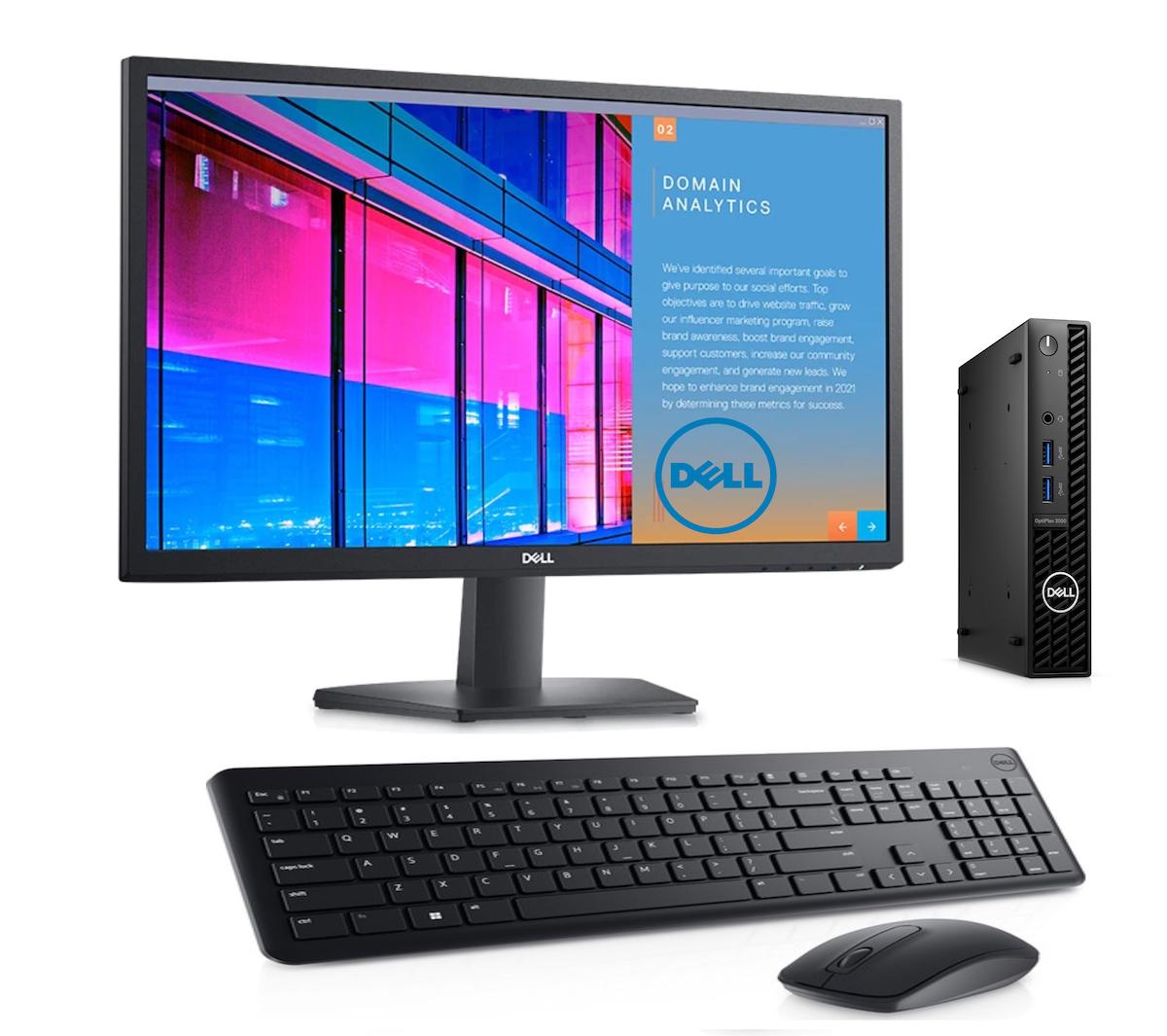 Dell Optiplex 3000MFF N006O3000MFF01M Dahili Intel UHD Graphics 730 Intel Core i3 12100T 8 GB 256 GB FreeDos Mini Pc + Zetta Çanta
