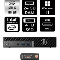 Dell Optiplex 7010MFF N013O7010MFFP425 Dahili Intel UHD Graphics Intel Core i5 13500T 24 GB 4 TB Windows 11 Pro Mini Pc + Per4 USB Flash Bellek