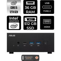 Asus ExpertCenter PN64-P332 Dahili Intel Iris Xe Graphics Intel Core i5 12500H 36 GB 512 GB FreeDos Mini Pc + Per4 USB Flash Bellek
