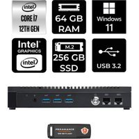 Asus PL64 PL64P446 Dahili Intel Iris Xe Graphics Intel Core i7 1255U 64 GB 256 GB Windows 11 Pro Mini Pc + Per4 USB Flash Bellek