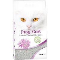 Pisy Cat Yeşil Elma Kokulu Topaklanan İnce Taneli Bentonit Kedi Kumu 10 lt