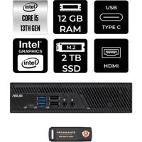 Asus PB63 PB63P309 Dahili Intel UHD Graphics 730 Intel Core i5 13400 12 GB 2 TB FreeDos Mini Pc + Per4 USB Flash Bellek
