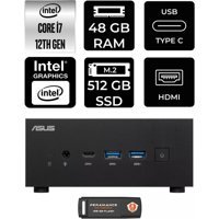 Asus ExpertCenter PN64-P1342 Dahili Intel Iris Xe Graphics Intel Core i7 12700H 48 GB 512 GB FreeDos Mini Pc + Per4 USB Flash Bellek