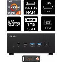 Asus ExpertCenter PN52-P1348 Dahili Radeon RX Vega 7 AMD Ryzen 5 5600H 64 GB 1 TB FreeDos Mini Pc + Per4 USB Flash Bellek