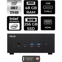 Asus ExpertCenter PN64-P1341 Dahili Intel Iris Xe Graphics Intel Core i7 12700H 48 GB 256 GB FreeDos Mini Pc + Per4 USB Flash Bellek