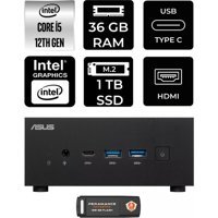 Asus ExpertCenter PN64-P333 Dahili Intel Iris Xe Graphics Intel Core i5 12500H 36 GB 1 TB FreeDos Mini Pc + Per4 USB Flash Bellek