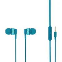 Mf Product Acoustic 0090 Silikonlu Mikrofonlu 3.5 Mm Jak Kablolu Kulaklık Mavi