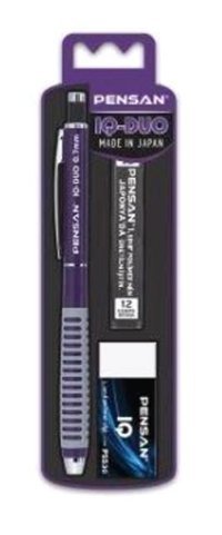 Pensan Iq Duo Silgili Metal Metalik Mor 0.5 mm Versatil Kalem