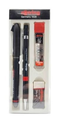 Rotring Visumax Silgili Metal Metalik Siyah 0.7 mm Versatil Kalem
