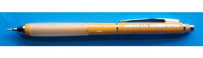 Pensan Silgili Metal Metalik Turuncu 0.7 mm Versatil Kalem