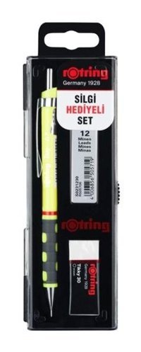 Rotring Tikky Silgili Krom Neon Sarı 0.7 mm Versatil Kalem