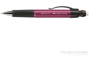 Faber-Castell Grip Plus 1307 Silgili Metal Metalik Pembe 0.7 mm Versatil Kalem