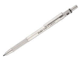 Scrikss Graph-X Silgili Krom Metalik Beyaz 2.0 mm Versatil Kalem