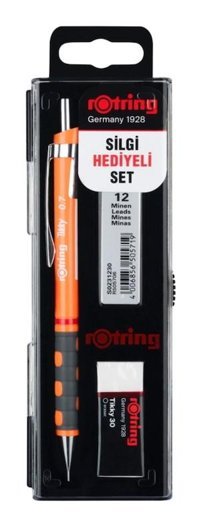 Rotring Tikky Silgili Metal Neon Turuncu 0.7 mm Versatil Kalem