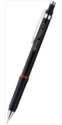 Rotring Rapid Silgili Krom Metalik Siyah 0.5 mm Versatil Kalem