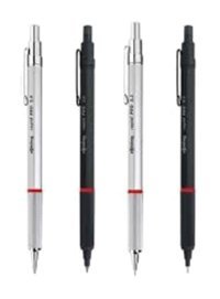 Rotring Rapid Pro Silgili Krom Metalik Gümüş 0.7 mm Versatil Kalem