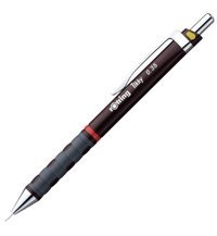 Rotring Tikky Silgili Krom Metalik Bordo 0.35 mm Versatil Kalem