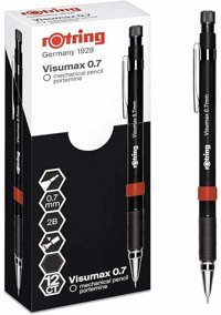 Rotring Tikky Rd Silgili Metal Metalik Siyah 0.7 mm Versatil Kalem