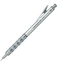 Pentel Graphgear 1000 Silgili Metal Metalik Gümüş 0.5 mm Versatil Kalem