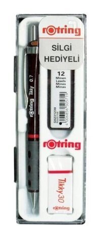 Rotring Tikky Silgili Metal Metalik Kahverengi 0.7 mm Versatil Kalem