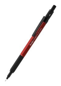 Scrikss Graph-X Portmin Silgili Metal Metalik Kırmızı 0.7 mm Versatil Kalem