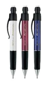Faber-Castell Grip Plus Silgili Metal Metalik Kırmızı 1.4 mm Versatil Kalem