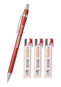 Scrikss Simo R&D Japan Metal Metalik Kırmızı 0.5 mm Versatil Kalem
