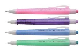 Faber-Castell Poly Matic 2311 Silgili Metal Metalik Mor 0.5 mm Versatil Kalem
