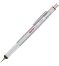 Rotring 800 Plus Silgili Krom Metalik Krom 0.5 mm Versatil Kalem