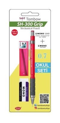 Milan Grip SH-300 Silgili Metal Metalik Pembe 0.7 mm Versatil Kalem
