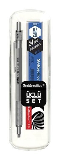 Scrikss Graph-X Silgili Metal Metalik Çok Renkli 0.7 mm Versatil Kalem