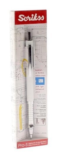 Scrikss Pro-S Silgili Krom Metalik Beyaz 0.7 mm Versatil Kalem