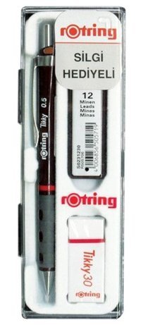 Rotring Silgili Krom Metalik Bordo 0.5 mm Versatil Kalem