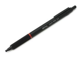 Rotring Rapid Pro Silgili Krom Metalik Siyah 0.2 mm Versatil Kalem