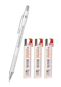 Scrikss Simo R&D Japan Metal Metalik Beyaz 0.5 mm Versatil Kalem