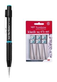 Pilot Shaker Silikon Metalik Siyah 0.7 mm Versatil Kalem