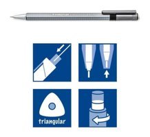 Staedtler Tri Plus Micro 77425 Metal Metalik Gri 0.5 mm Versatil Kalem