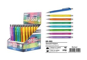 Osaka OP-553 Silgili Metal Metalik Çok Renkli 0.7 mm Versatil Kalem
