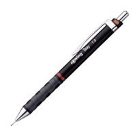 Rotring Tikky 1904697 Silgili Krom Metalik Siyah 0.9 mm Versatil Kalem