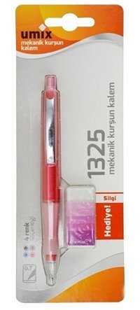 Umix 1325 Silgili Silikon Metalik Çok Renkli 0.5 mm Versatil Kalem + Silgi Seti