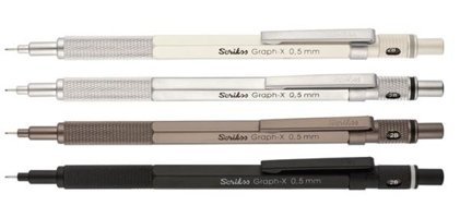 Scrikss Graph-X Silgili Metal Metalik Çok Renkli 0.5 mm Versatil Kalem