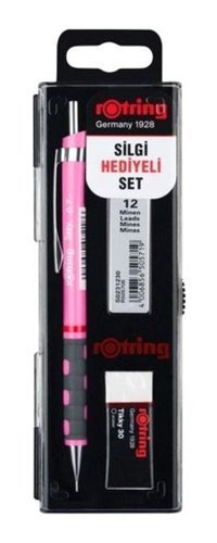 Rotring Tikky Silgili Krom Neon Pembe 0.7 mm Versatil Kalem
