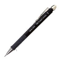 Faber-Castell Apollo 2325 Silgili Metal Metalik Siyah 0.5 mm Versatil Kalem