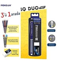 Pensan Iq Duo Silgili Metal Metalik Mavi 0.5 mm Versatil Kalem