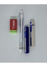 Faber-Castell Econ Silgili Metal Metalik Beyaz 0.7 mm Versatil Kalem