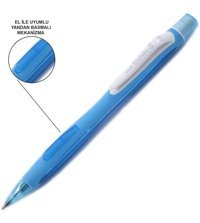 Uni-Ball Shalaku Silgili Silikon Metalik Mavi 0.5 mm Versatil Kalem