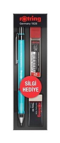 Tombow Visuclick RO-VK07 Silgili Metal Metalik Mavi 0.7 mm Versatil Kalem